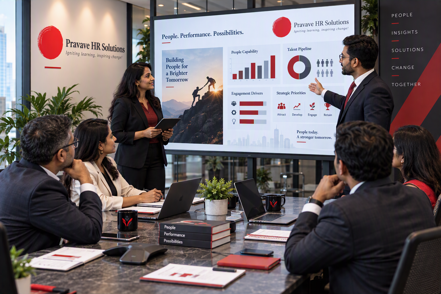 HR advisors collaborating with business leaders